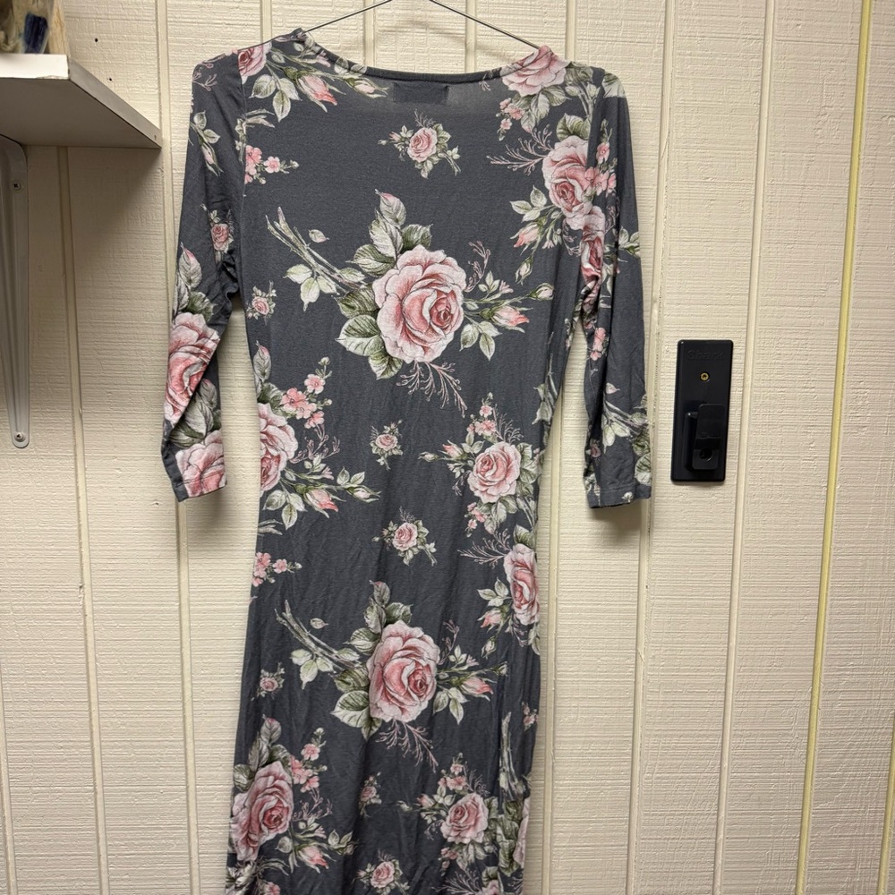Floral Nursing Dress Maternity Nursing Mama - Picture 5 of 8